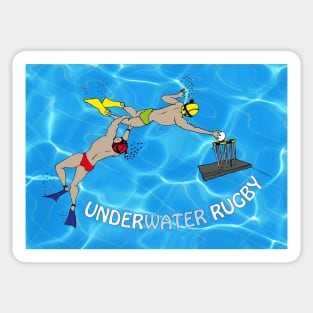 Underwater Rugby Rules Sticker